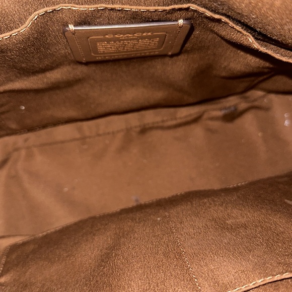Brown leather Coach shoulder bag. - Picture 3 of 3